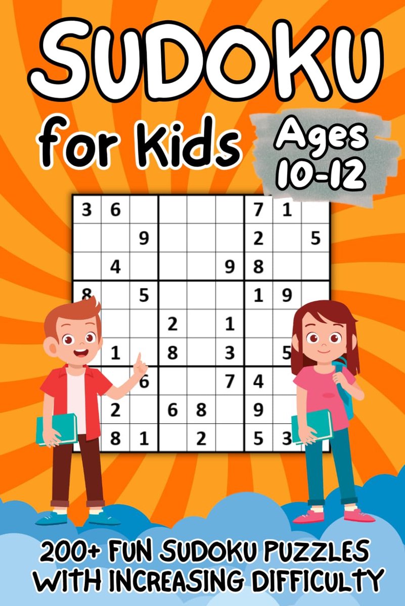 SnelShoppen - Sudoku voor Kinderen 10-12 Jaar: 200+ Puzzelplezier met Toenemende Moeilijkheidsgraad | Grote Letter, 9x9 Rasters, Leuk en Leerzaam | Ma