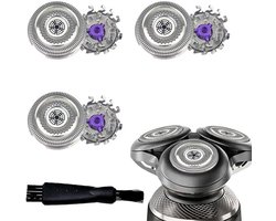 Vervangende Scheerkoppen Compatibel met Philips Series 9000 - S9000 Prestige SP9860 SP9863 SP9880 SP9862 SP9861 SP9820 - Scheermesjes met Reinigingsborstel