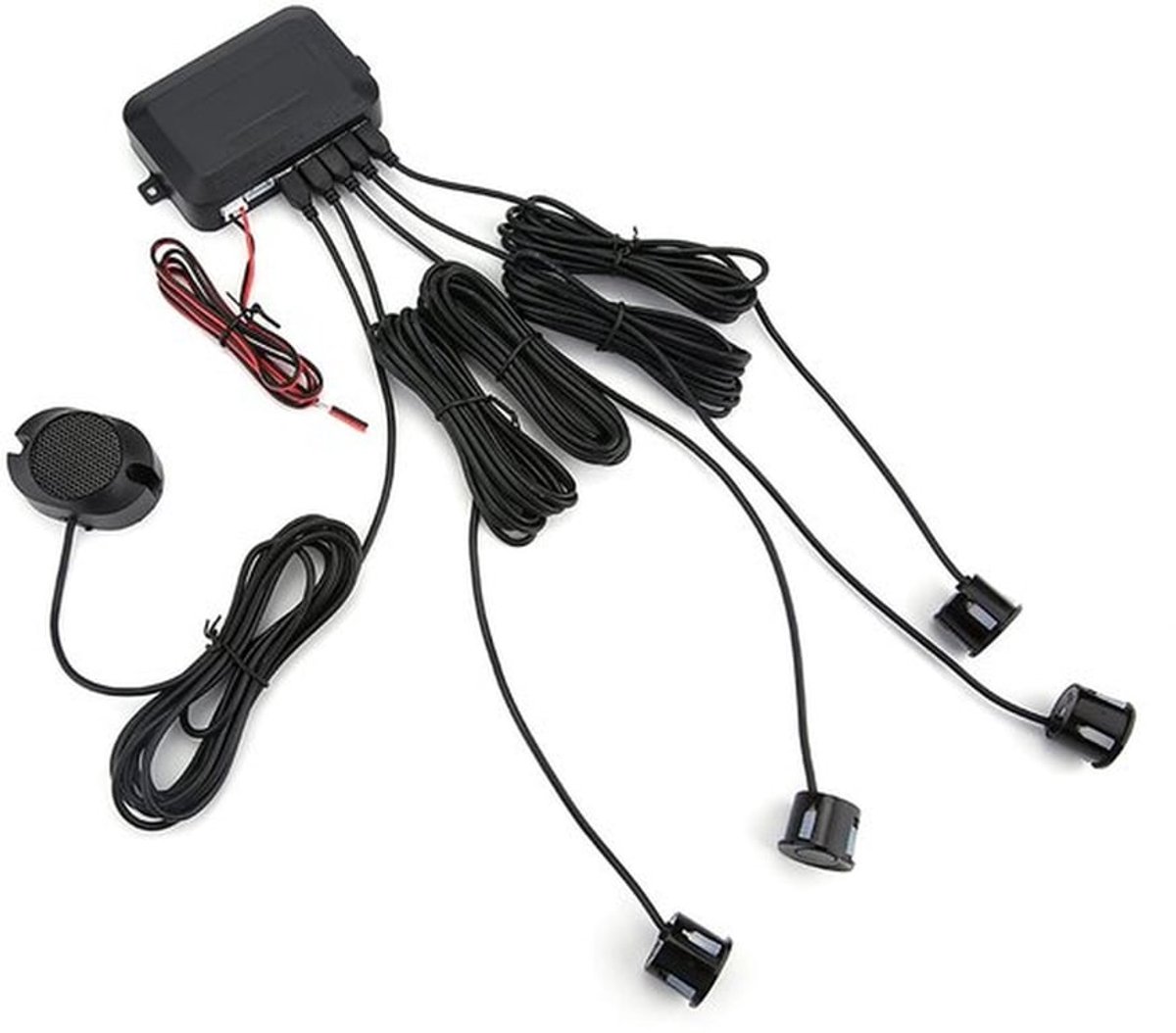 Parkeersensorkit 8 Sensoren - Achteruitrijradar - Waarschuwingsgeluid - Eenvoudige installatie - 12V - Professionele productie - Achteruitrijsensor