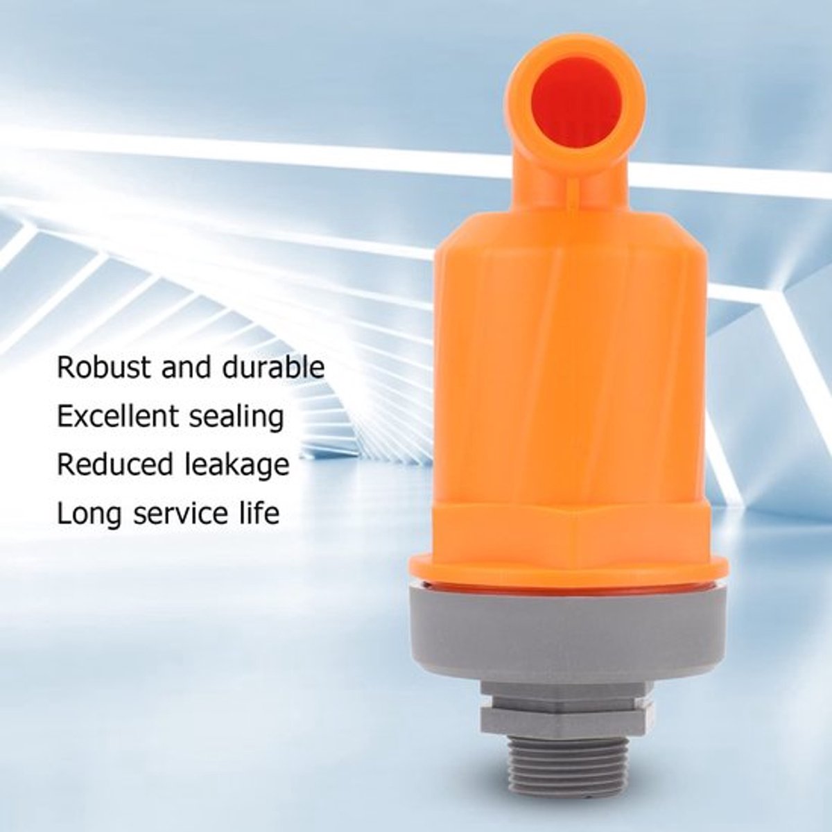 Luchtinlaat Automatisch - Afdichting Hoog Debiet - PP-Materiaal - Eenvoudig te Installeren - Voor Woonkamer - Verbinding Type 6632B - Ontluchtingsklep