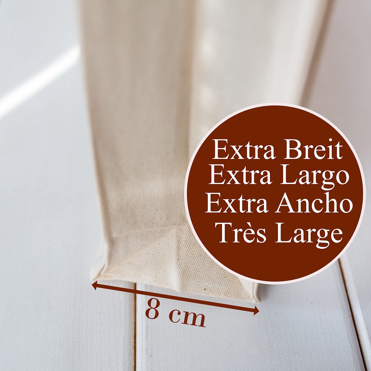 SnelShoppen - Canvas Shopper Damestas 35 x 42 cm - Extra Brede Katoenen Draagtas 220 g/m2 - Perfect voor Feest, Tuin, en Dagelijkse Boodschappen