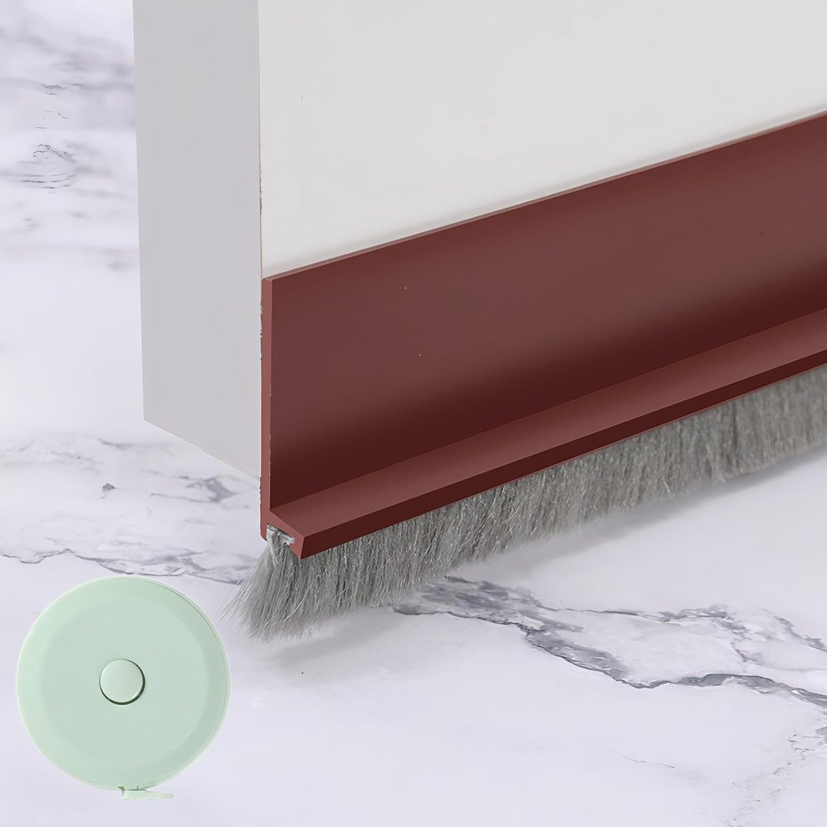 SnelShoppen - Brush Seal Zelfklevende Deurrubber - Universele Vloerseal voor Binnendeuren - Dichtingen tegen Tocht, Stof en Geluid - Eenvoudige Montag