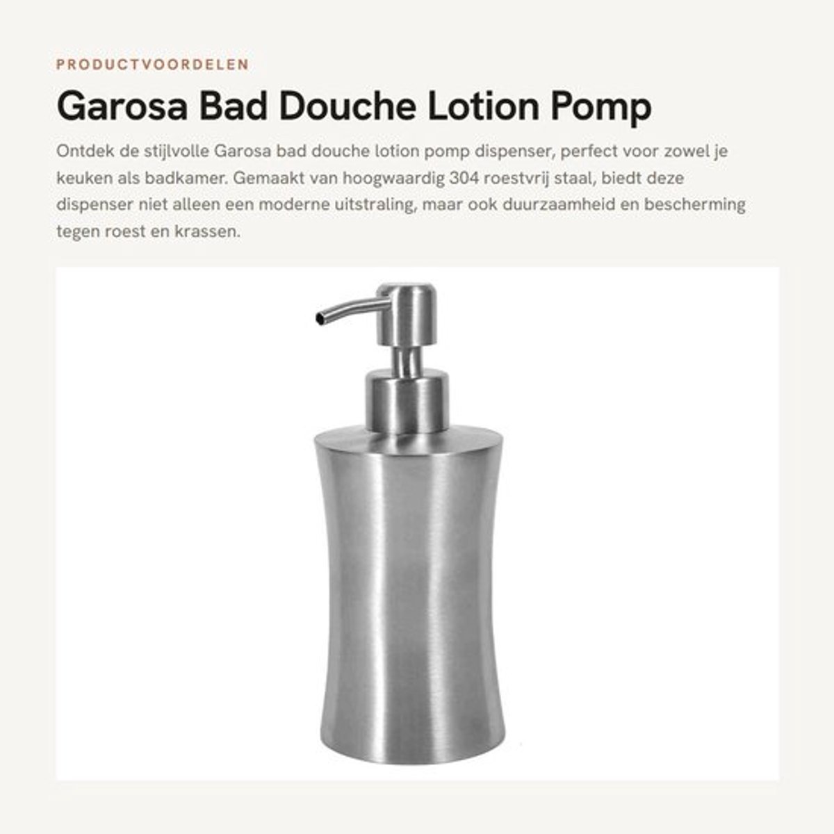 Zeepdispenser 400ml - Roestvrij Staal - Wandmontage - Antislip - Douche/Keuken - Milieuvriendelijk - Perfecte Dosering