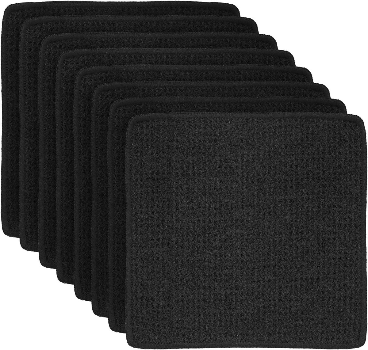 Wasbare microvezel keukendoeken, 8 stuks, absorberend en herbruikbaar, ideaal voor keuken, auto en huishoudelijk gebruik, 20 x 20 cm