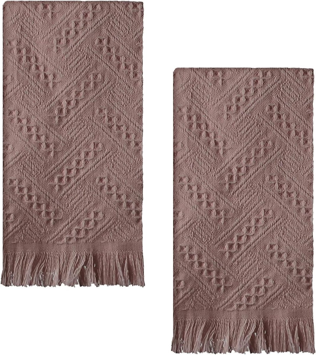 Set van 2 Keukenhanddoeken van Katoen, 75 x 34 cm, Zeer Absorberend, Zacht en Comfortabel, Bohemian Stijl voor Keuken en Badkamer