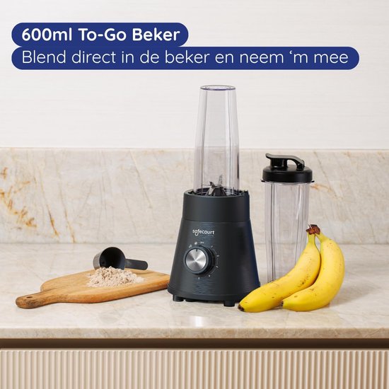Keuken Blender - Smoothie Maker - Gezond Mixen - 5 Programma's - 1.5L Glas - Zwart — afbeelding 5