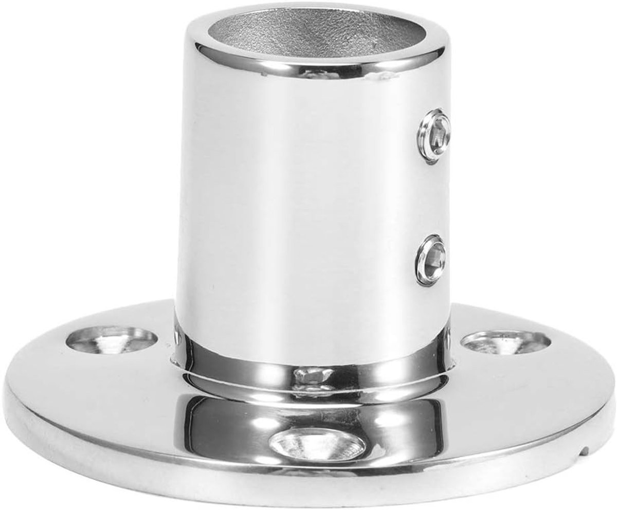 Ronde buisvoet, 90° buisverbinder voor leuningen van 316 roestvrij staal, geschikt voor schepen en boten (22mm)