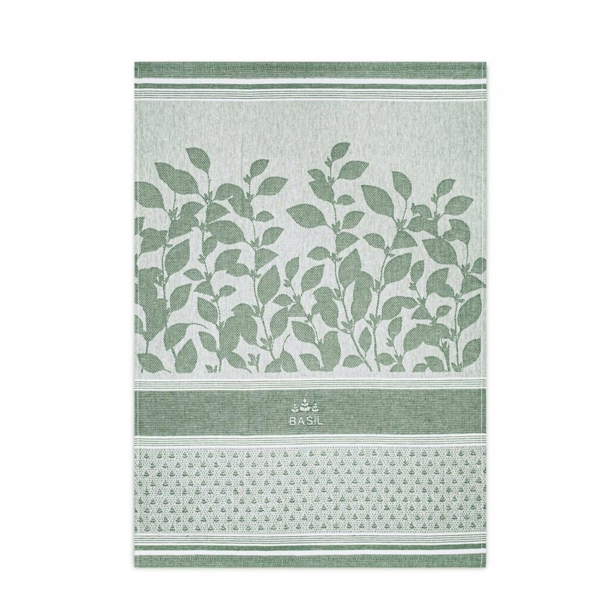 KONEY - Theedoek Basil 50 x 70 cm - katoen - Groen - 200 g/m²