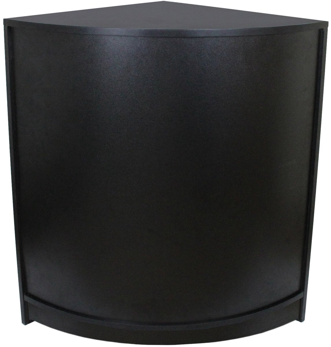 Gemini toonbank set - zwart - c1200/cm60 - uitneembare glazen plank