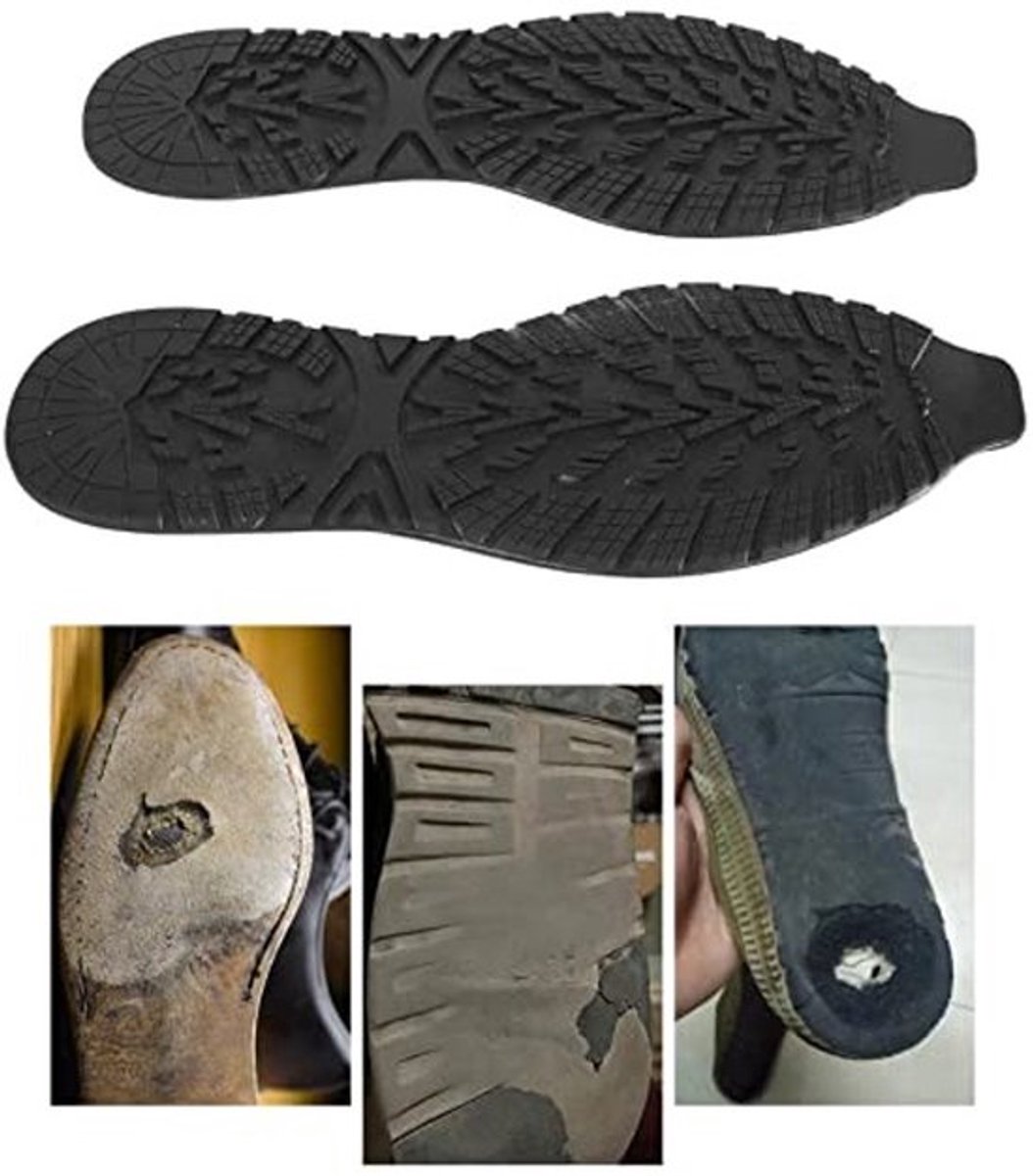 Schoenzolen Reparatie Kit - Zachte Snijbare Zool - Elasticiteit - Antislip Effect - Schokabsorptie - Maat 41-44 - Zoolreparatie
