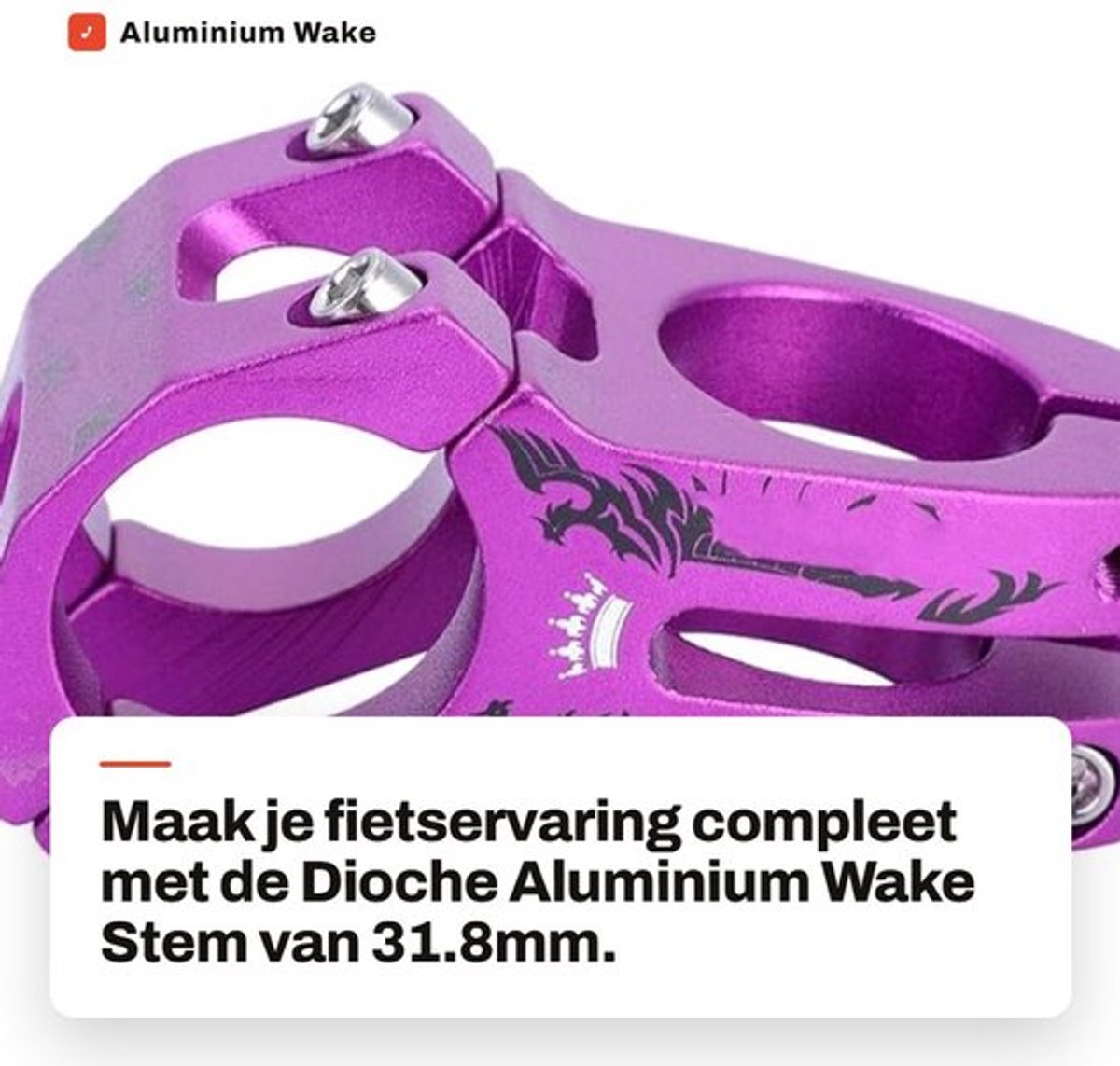 Fietsstuurpen Aluminium - Duurzaam - Antislip - Schokbestendig - Lichtgewicht - Mode Ontwerp - Fietsstem