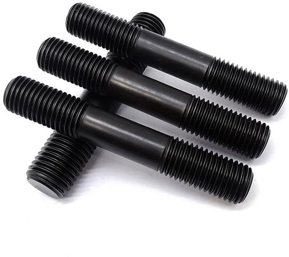 Draadstangen 10 Stuks - M10 x 100 mm - Koolstofstaal - Kwaliteitsklasse 8.8 - Zwarte Oxidecoating - Voor Bevestigingselementen - Bevestigingsstangen