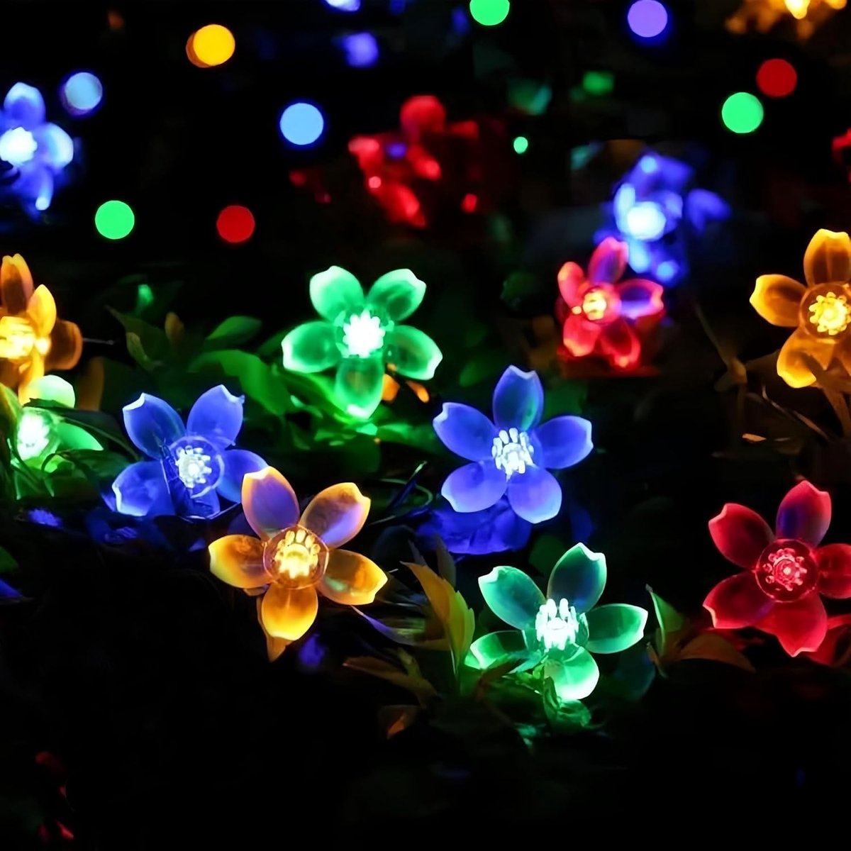 Lichtsnoer 3M - Batterij en USB Gevoed - 20LED Kersenbloesem - Perfect voor Feestdecoratie - ShopVlot