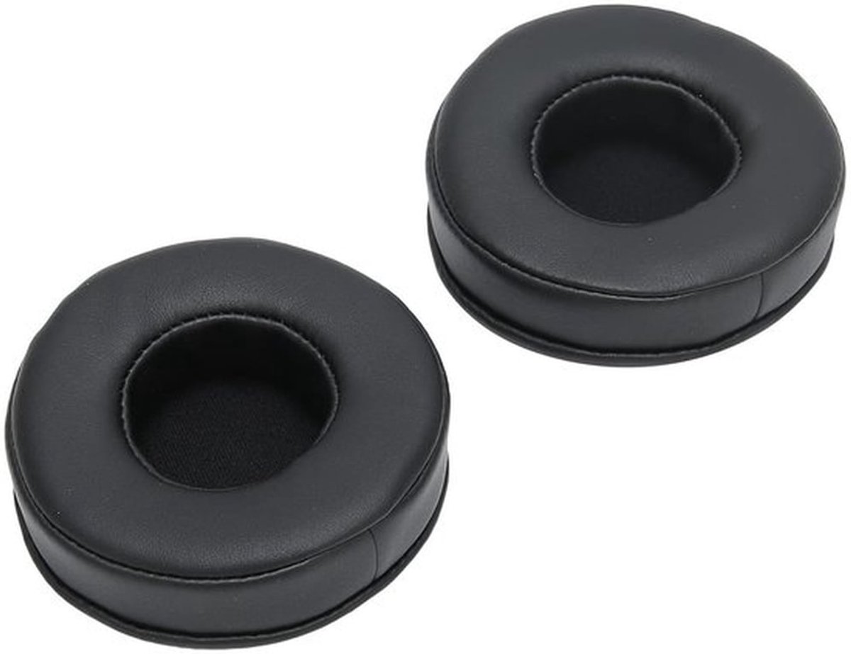 Lederen vervanging oorkussen - Universeel voor hoofdtelefoon - Duurzaam en zacht - 80mm diameter - Ideaal voor stereoheadsets - Eenvoudig...