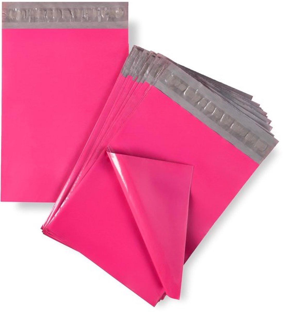 Verzendtassen 40 x 50 cm - Ondoorzichtige Enveloppen - Posttassen - Pakkettassen - Koerierstas - Roze kleur - Verzendzakken
