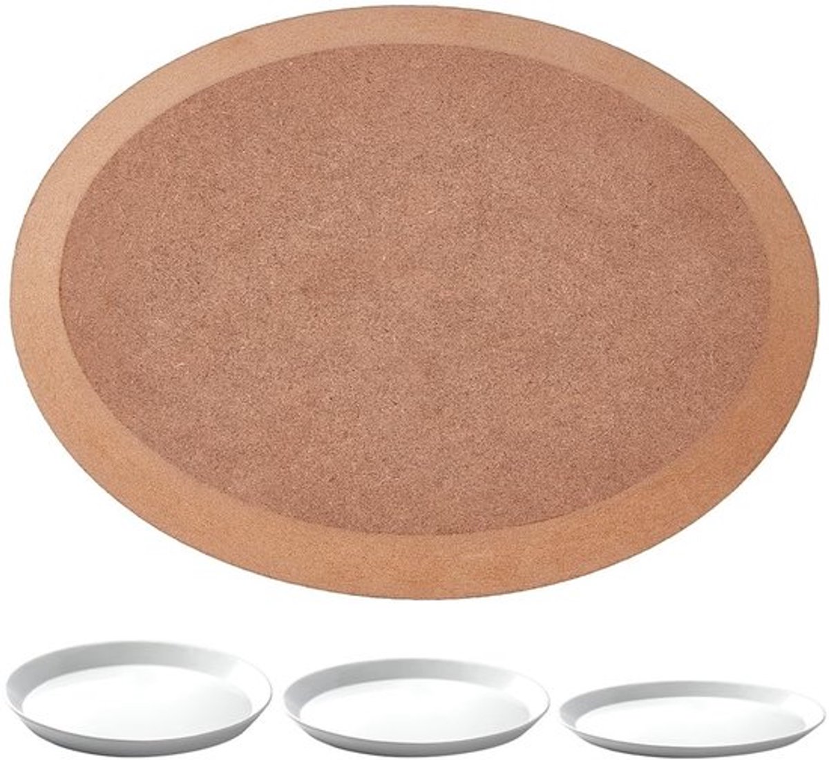 Vormpers 45 Graden Afgeschuind - Keramische Gereedschappen - Kleiaccessoires - Handbouw - Bord - 20 x 14,5 x 1,5 cm - Keramiekvorm