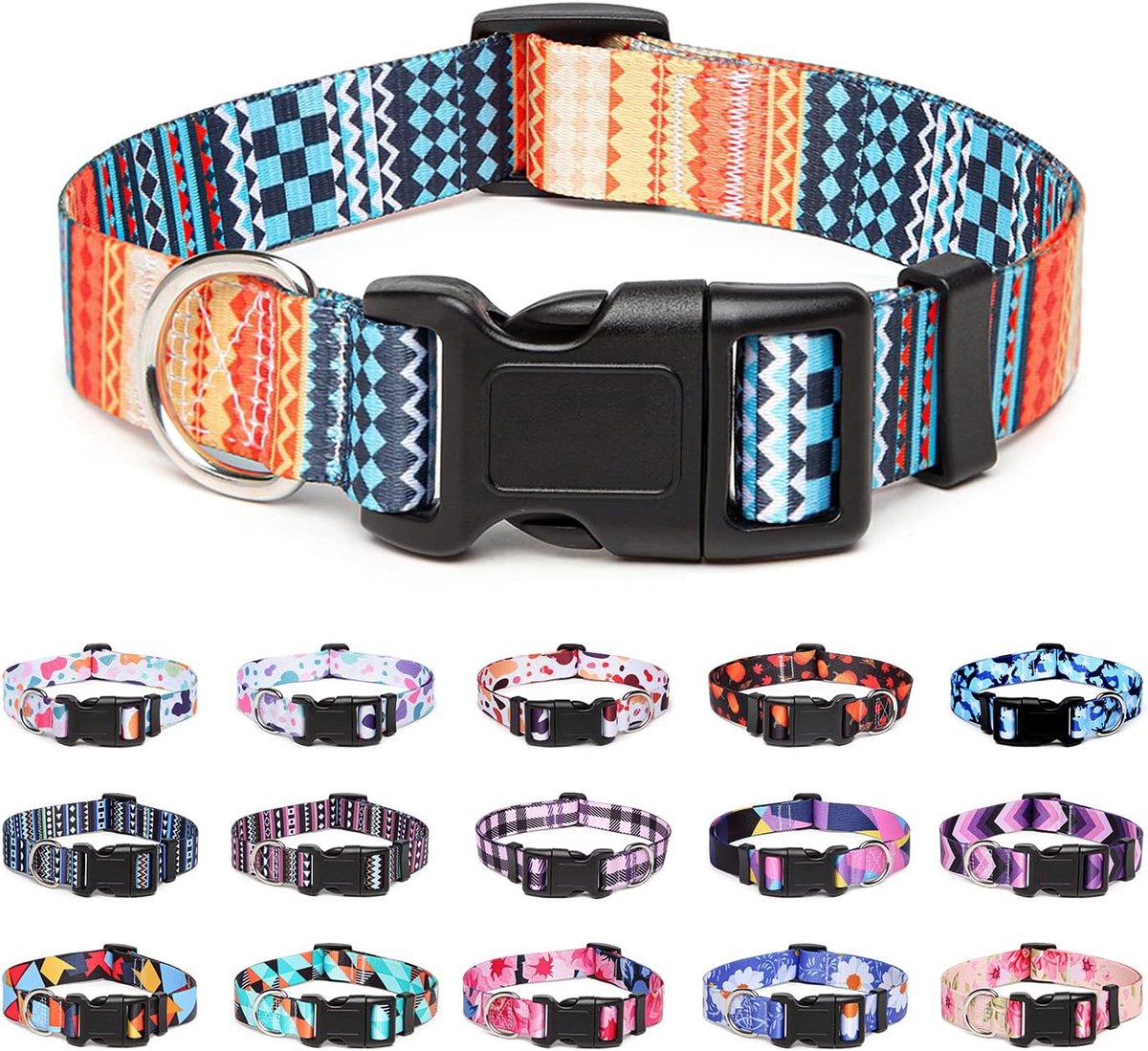 Halsband verstelbaar S - zachte nylon - comfortabele pasvorm - ideaal voor honden en katten - ShopVlot