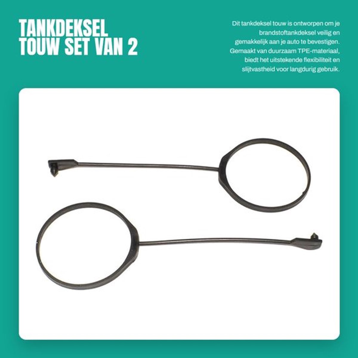 Tankdeckel - 2 Stuks - TPE Materiaal - Slijtvast - Flexibel - Eenvoudige Installatie - Naadloze Pasvorm - Brandstofdop