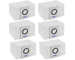 Stofzakonderdelen, vervangende stofzakken en afvalzakken (set van 6) Geschikt voor Ecovacs Deebot X1, X1 Plus, T10 en T10 Plus robotstofzuigers.
