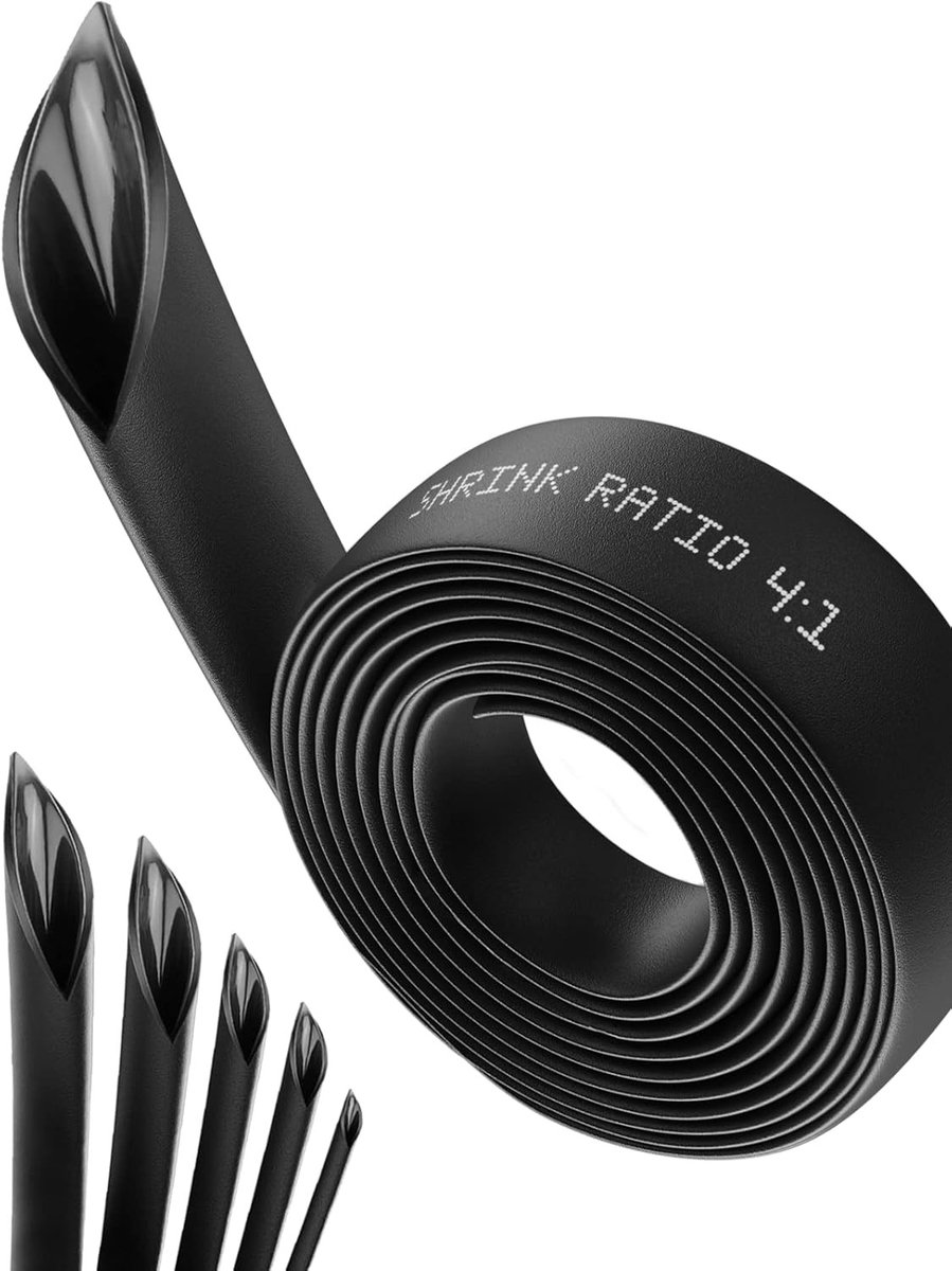 Warmtekrimpkous Ø12mm - 1,5 meter lang, waterdicht, isolatie, kabelverbinding en 5 diameter opties (Zwart)