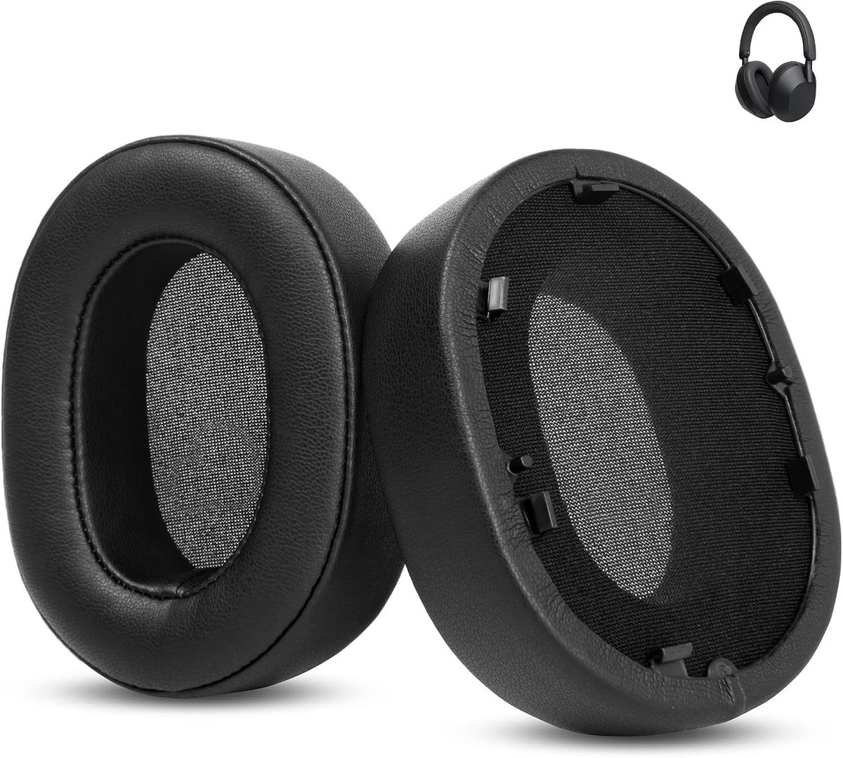 Vervangende oorkussens voor draadloze noise cancelling hoofdtelefoons, comfortabel en duurzaam, met proteïneleer materiaal