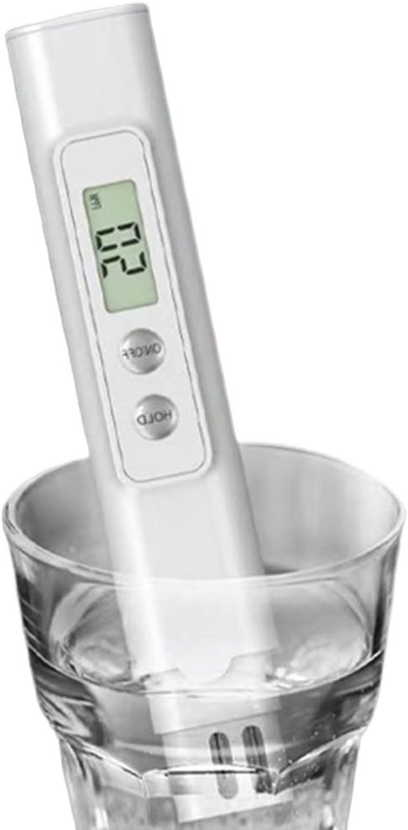 Digitale watertester - Meetinstrument waterkwaliteit - Waterkwaliteit controleren - HD LCD display - 0-99.99 ppm - Zwart