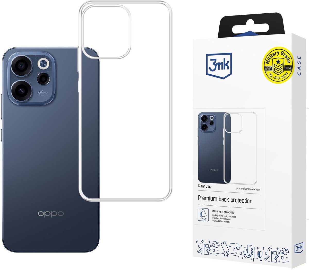 3Mk Transparante Hoes Voor Oppo Reno 15 F 5G / Reno 15 Fs 5G