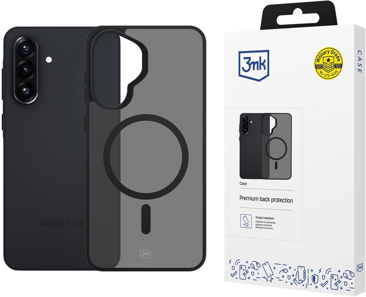 3Mk Smoke Magcase Hoesje Voor Samsung Galaxy A57 Met Hoge Schermbescherming