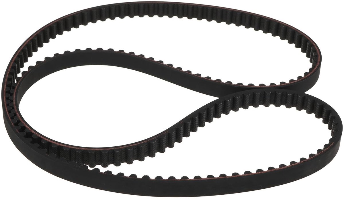 Dailygoods- Gekartelde Riem 1248 mm - Compatibel met Stiga Park 220 95 EL QF - Breedte 12 mm - Tandhoogte 8 mm - Aantal Tanden 156 - Isometrisch Zaagtandpatroon - Grasmaaier Riem
