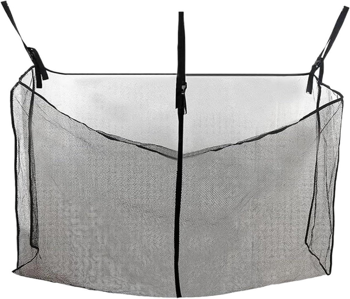 Opbergorganizer Zwembanden - Mesh Opbergzak - Buitenopslag Stroomlijnen - Duurzaam Mesh Materiaal - 145x85x30 cm - Zwart