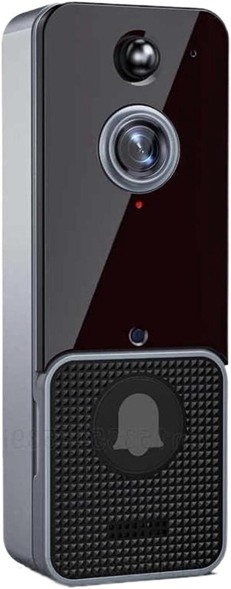 Video Deurbel - Slimme Intercom - Huisbeveiliging - Waterdicht Ontwerp - 1080p Resolutie - Zwart