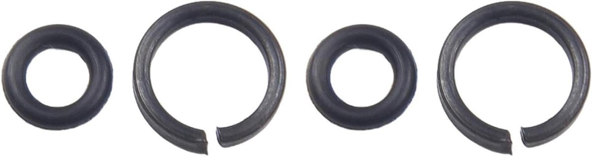 Borgring en O-ring set - Dopsleutel ringen - Gereedschap reparatie - Metalen constructie - 2 sets - Zwart