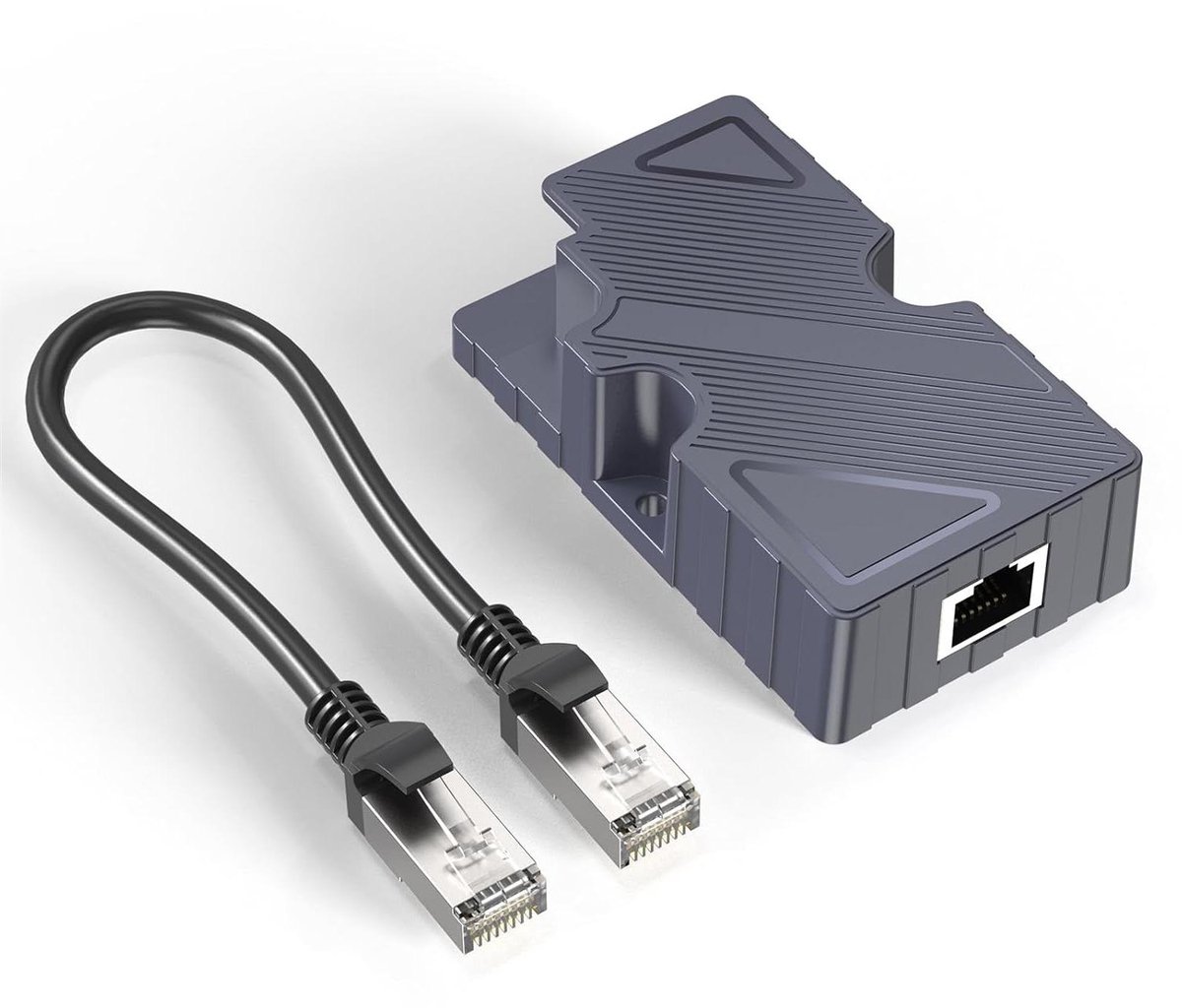 Ethernet Kabelconverter Set - Dishy V2 Adapter RJ45 - Netwerkverbinding Maken - PoE Injector Inbegrepen