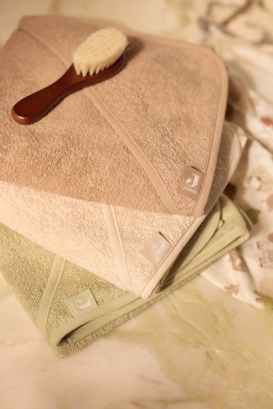 Jollein Badcape Badstof 75x75cm Milky Coffee van Jollein — afbeelding 5