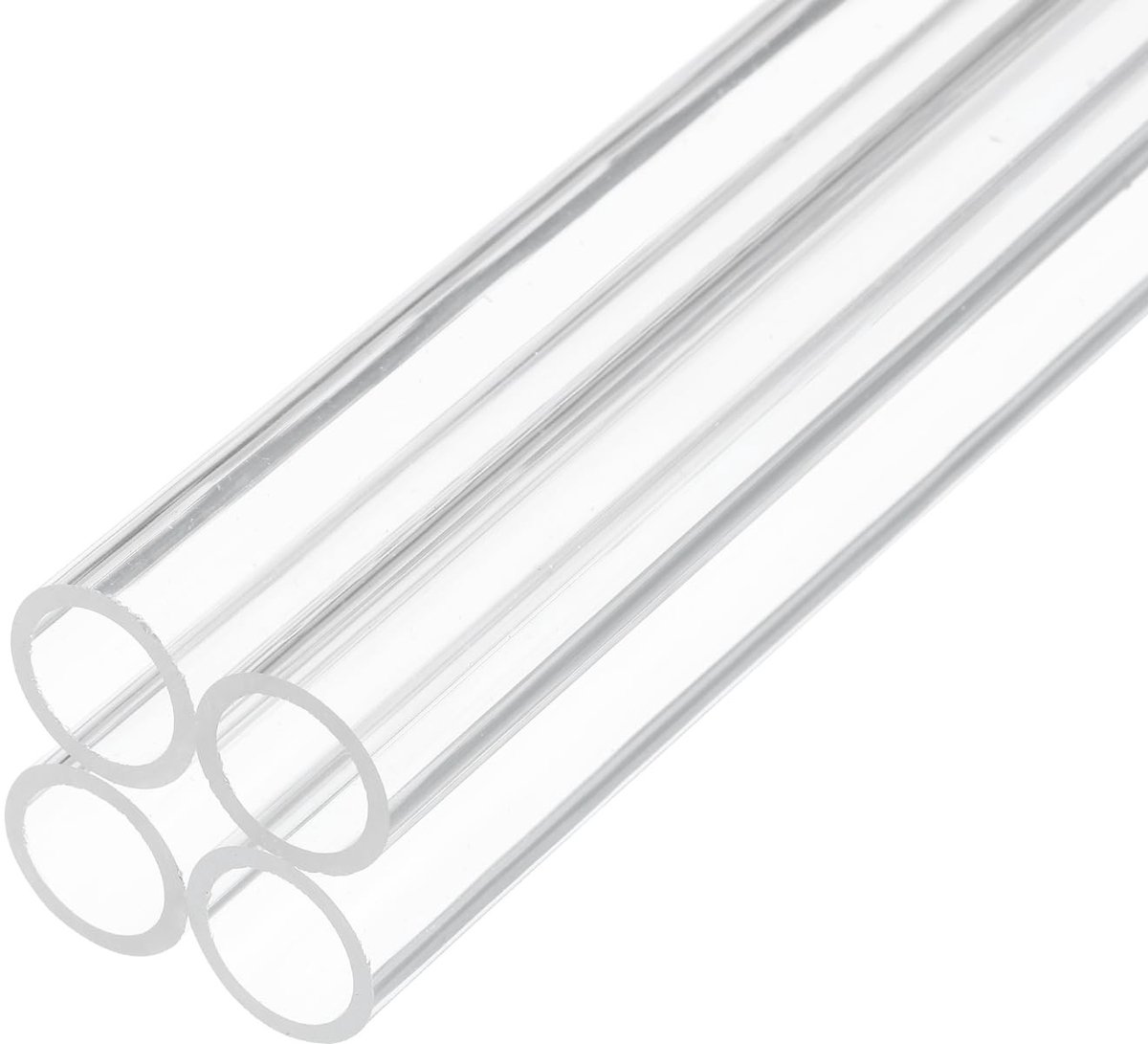 Dailygoods- Plastic Buis 10 Inch - Doorzichtig - Acryl Buis - Polycarbonaat Buis - 14 mm x 18 mm - 4 Stuks - Weerbestendig