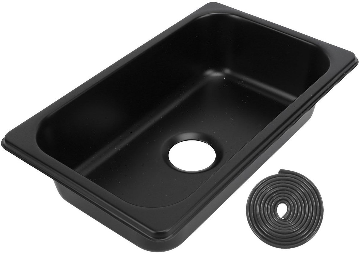 Dailygoods- Keukensink Roestvrij Staal - Inbouw - 40mm Afvoer - Handwasbak - Vierkant - Duurzaam en Makkelijk Schoon te Maken - Bar Sink