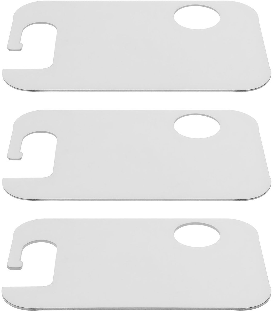 Dailygoods- Voordeur Scharnierring 81 x 51,3 mm - 3 Stuks - Roestvrij Staal - Compatibel m