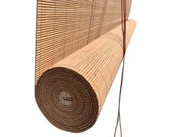 Bamboe Jaloezieën - Rolgordijnen Zonnescherm - Venster Decoratie - Natuurlijk Handgeweven - B180xH280cm - Natuurlijk