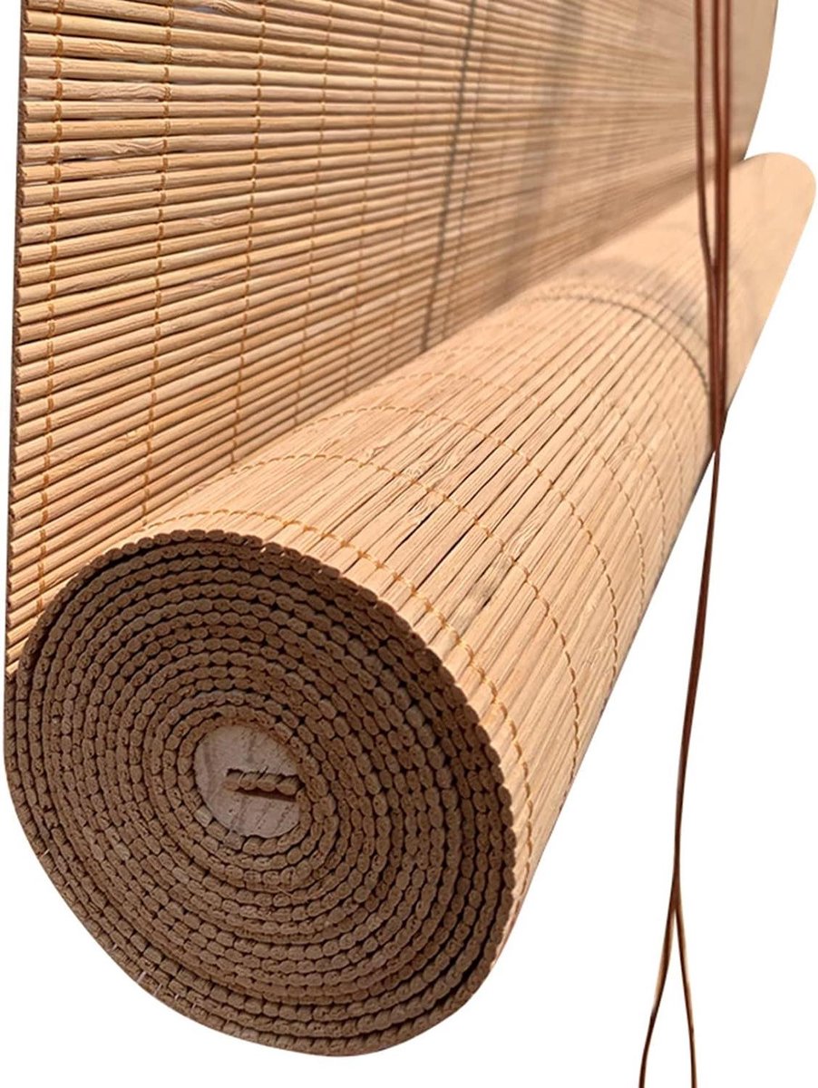 Bamboe Jaloezieën - Rolgordijnen Zonnescherm - Venster Decoratie - Natuurlijk Handgeweven