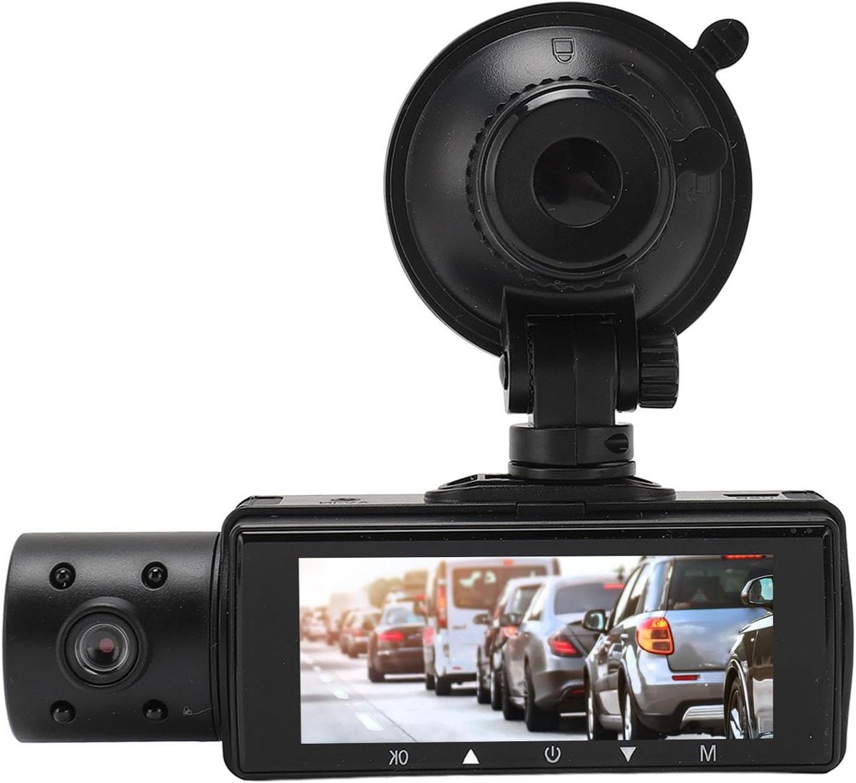 Dashcam Auto DVR - Autocamera Video - Veilig Rijden - Drie Camera's - 1080P Nachtzicht - Zwart