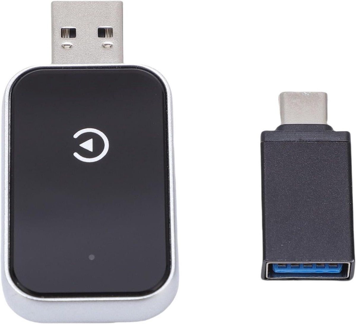 Draadloze Auto Adapter - Telefoon Adapter - Veilig Autorijden - Geen Vertraging - 13 x 10 x 1 cm - Zwart