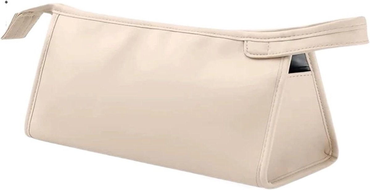 Krultang Reis Tassen - Haarstyling Organizer - Veilig Opbergen - Hittebestendig Materiaal - Set van 2 - Beige en Zilver
