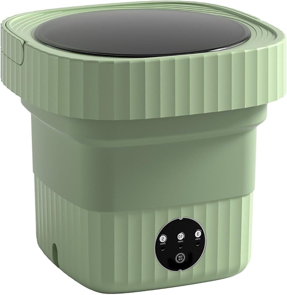 Opvouwbare Mini Wasmachine Draagbare Wasmachine Babykleding Kleine Wasjes Doen Compact Opvouwbaar Ontwerp 6 Liter Capaciteit Groen