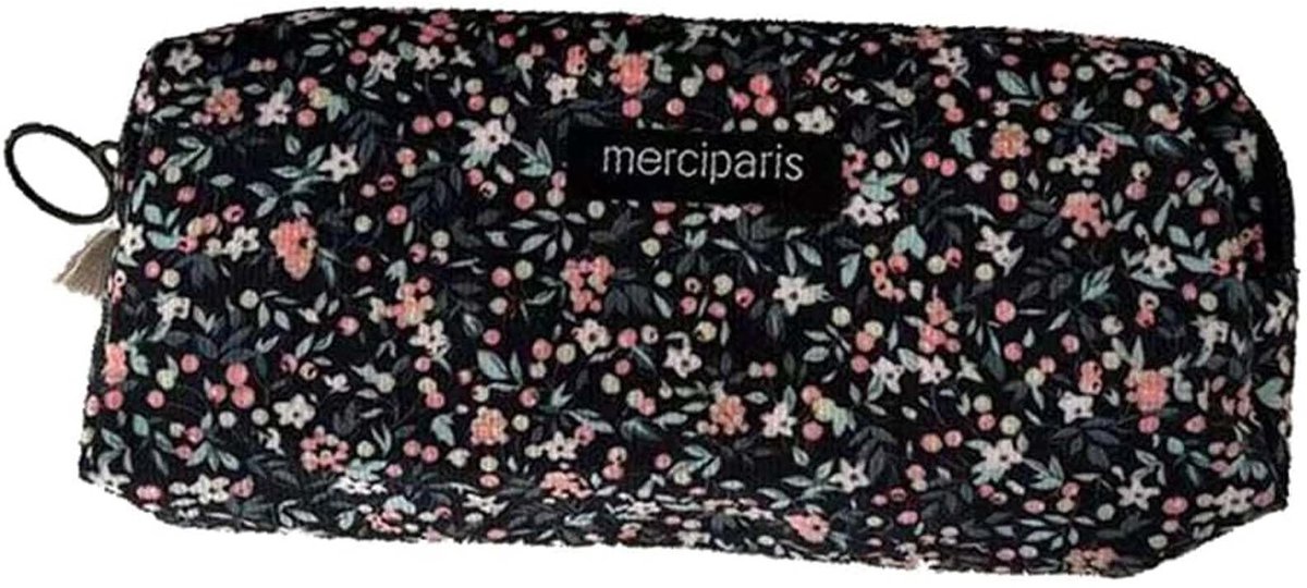 Dailygoods- Pennenetui Groot Capaciteit - Etui - Pennenetui - Cosmetica Tas - Sleuteltas - Zwart - 20x7x4.5cm