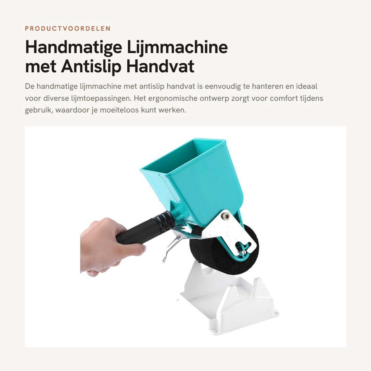 Dailygoods - Handmatige Lijmmachine met Antislip Handvat