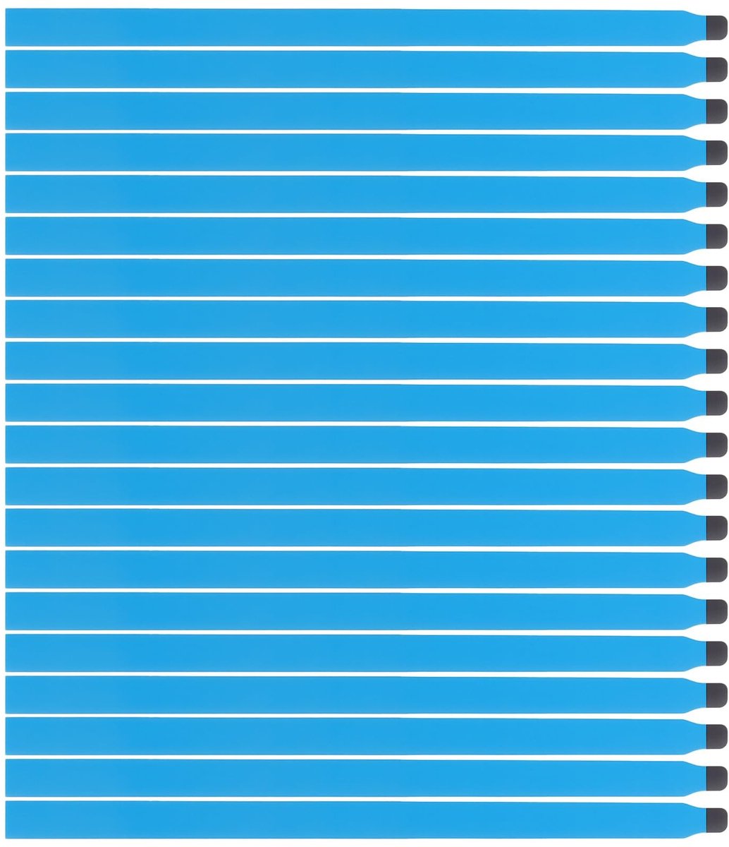 Dailygoods- Reparatietape 20 Stuks - Dubbelzijdige Plakband - Lichte Stretch Tape - Silicone - Blauw - Sterke Hechting