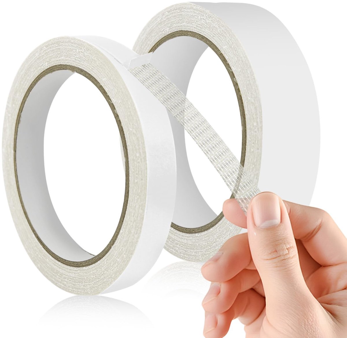 Dailygoods- Textieltape Dubbelzijdig - 2 Stuks - Sterke Viscositeit - Geschikt voor Kleding - Voor Gordijnen/Jurken/Jeans - Gemiddelde Maat - Kledingband