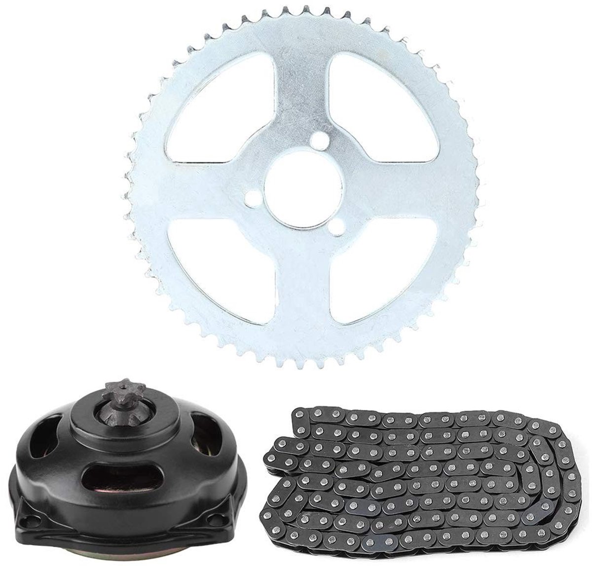 Dailygoods- Motorketting Hoogwaardige Kwaliteit - Tandwiel Set - Aluminium Legering - Motorfiets Aandrijving - Schokbestendig - Gladde Randen - Motorfiets Ketting