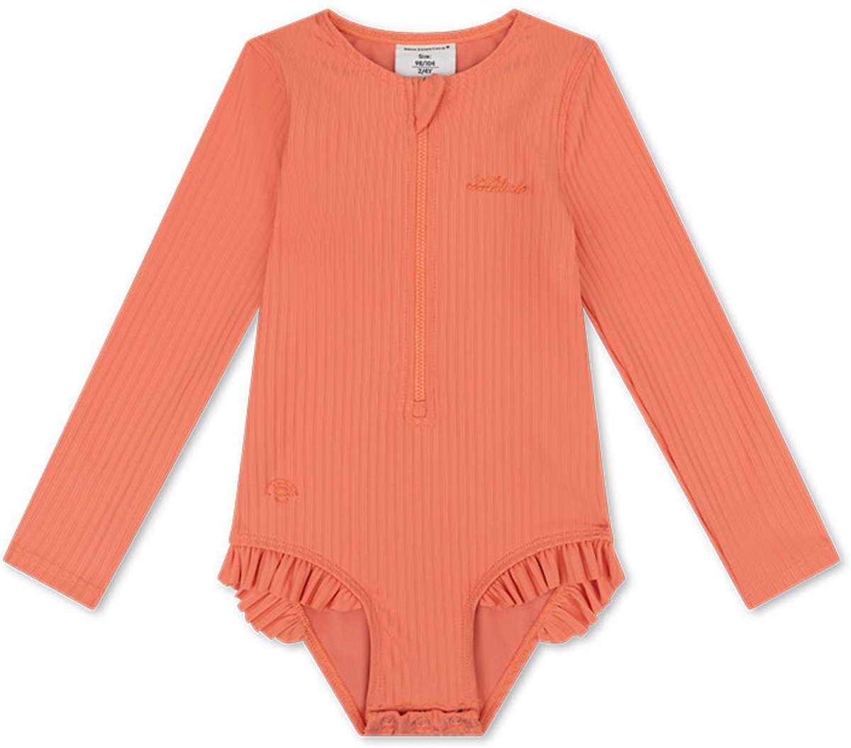 Swim Essentials Uv Badpak Meisjes met Lange Mouwen – Roze – Pink Bay – 98/104