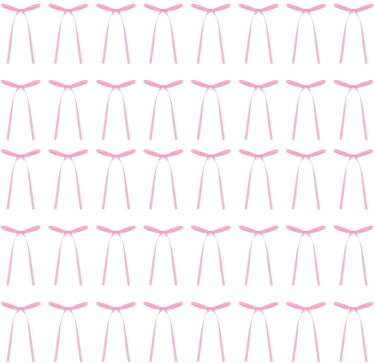Dailygoods- Taartdecoraties 40 Stuks - Roze Strikken - Vrouwentaartdecoraties - Eenvoudige Taartdecoraties - Feestaccessoires - Duurzaam Polyester - Taartversiering